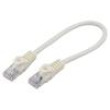Patch cord U/UTP 5e lanko CCA PVC bílá 0,25m 26AWG Žíly: : 8