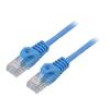 Patch cord U/UTP 5e lanko CCA PVC modrá 0,5m 26AWG Žíly: : 8