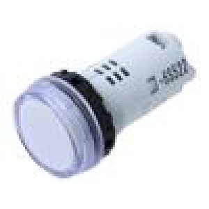 Kontrolka 22mm YW -20÷55°C Podsv: LED Ø22,5mm IP65 230VAC