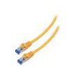 Patch cord S/FTP 6a lanko CCA LSZH oranžová 1,5m 26AWG