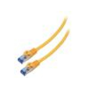 Patch cord S/FTP 6a lanko CCA LSZH oranžová 1,5m 26AWG