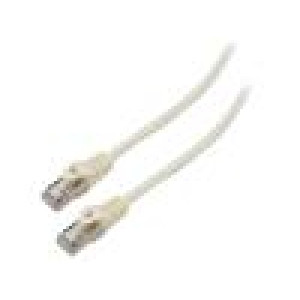 Patch cord F/UTP 6 lanko CCA PVC bílá 1,5m 26AWG Žíly: : 8