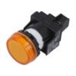 Kontrolka 22mm YW -20÷55°C Podsv: LED Ø22,5mm IP65 24VAC