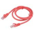 Patch cord U/UTP 6 lanko CCA PVC červená 1m 26AWG Žíly: : 8