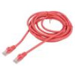 Patch cord U/UTP 6 lanko CCA PVC červená 3m 26AWG Žíly: : 8
