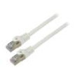 Patch cord F/UTP 6 lanko CCA PVC šedá 10m 26AWG Žíly: : 8 1ks.