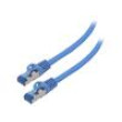 Patch cord S/FTP 6a lanko CCA LSZH modrá 1,5m 26AWG Žíly: : 8