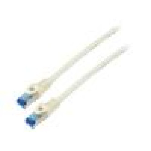 Patch cord S/FTP 6a lanko CCA LSZH bílá 1m 26AWG Žíly: : 8
