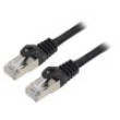 Patch cord F/UTP 6 lanko CCA PVC černá 10m 26AWG Žíly: : 8