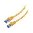 Patch cord S/FTP 6a lanko CCA LSZH oranžová 0,5m 26AWG