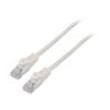 Patch cord F/UTP 6 lanko CCA PVC bílá 0,25m 26AWG Žíly: : 8