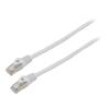 Patch cord F/UTP 6 lanko CCA PVC šedá 2m 26AWG Žíly: : 8 1ks.