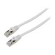 Patch cord F/UTP 6 lanko CCA PVC šedá 2m 26AWG Žíly: : 8 10ks.