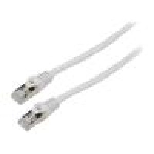 Patch cord F/UTP 6 lanko CCA PVC šedá 2m 26AWG Žíly: : 8 10ks.