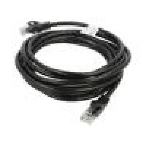 Patch cord U/UTP 6 lanko CCA PVC černá 3m 26AWG Žíly: : 8 1ks.