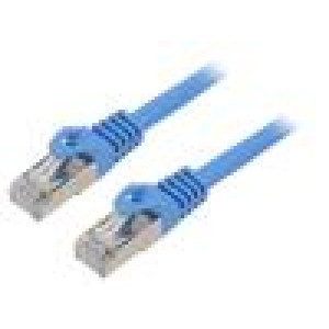 Patch cord F/UTP 6 lanko CCA PVC modrá 30m 26AWG Žíly: : 8