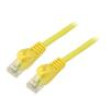 Patch cord U/UTP 5e lanko CCA PVC žlutá 2m 26AWG Žíly: : 8