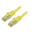 Patch cord S/FTP 6a lanko Cu LSZH žlutá 0,5m 27AWG Žíly: : 8