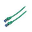Patch cord S/FTP 6a lanko CCA LSZH zelená 15m 26AWG Žíly: : 8