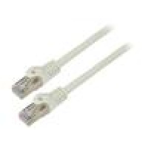 Patch cord F/UTP 6 lanko CCA PVC šedá 0,25m 26AWG Žíly: : 8
