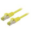 Patch cord S/FTP 6a lanko Cu LSZH žlutá 1,5m 27AWG Žíly: : 8
