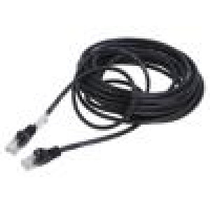 Patch cord U/UTP 5e lanko CCA PVC černá 7,5m 26AWG Žíly: : 8