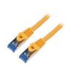 Patch cord S/FTP 6a lanko CCA LSZH oranžová 2m 26AWG Žíly: : 8