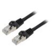 Patch cord F/UTP 6 lanko CCA PVC černá 0,5m 26AWG Žíly: : 8