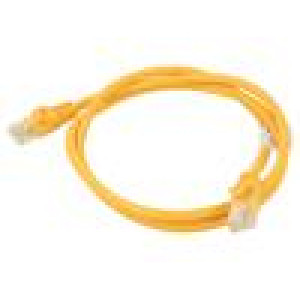 Patch cord U/UTP 6 lanko CCA PVC oranžová 1m 26AWG Žíly: : 8