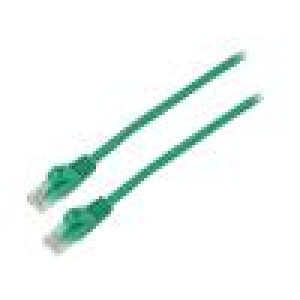 Patch cord F/UTP 6 lanko CCA PVC zelená 3m 26AWG Žíly: : 8