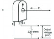 Proudový transformátor I AC:1-30A 220Ω -40-120°C