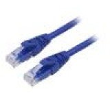 Patch cord U/UTP 6 lanko Cu PVC modrá 1,5m 26AWG