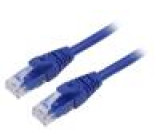 Patch cord U/UTP 6 lanko Cu PVC modrá 3m 26AWG