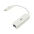 Adaptér USB-C RJ45 zásuvka,USB C vidlice 0,12m bílá 5bps