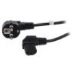 Kabel CEE 7/7 (E/F) úhlová vidlice,IEC C13 zásuvka 90° PVC