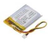 Akum: Li-Po 3,7V 560mAh vodiče,konektor MOLEX 51021-0300