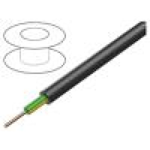Vodič N2XH 1G16mm2 drát Cu LSZH černá 600V,1000V