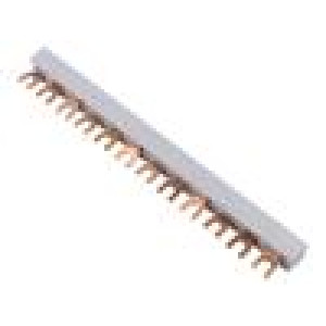 Propojovací lišta 12mm2 Póly: 3 Ujmen: 400V 80A vidlička PVC