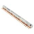 Propojovací lišta 12mm2 Póly: 3 Ujmen: 400V 80A vidlička PVC