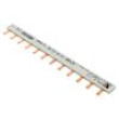 Propojovací lišta 10mm2 Póly: 1 Ujmen: 400V Rozteč: 17,8mm PVC