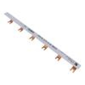 Propojovací lišta 16mm2 Póly: 3 Ujmen: 400V 100A vidlička PVC
