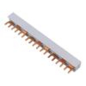 Propojovací lišta 12mm2 Póly: 3 Ujmen: 400V 80A vidlička PVC