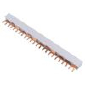 Propojovací lišta 10mm2 Póly: 3 Ujmen: 400V 63A vidlička PVC