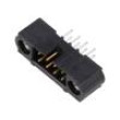 4+4 Pos. Male DIL Vertical Throughboard Conn. Jackscrews