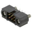 3+3 Pos. Male DIL Vertical Throughboard Conn. Jackscrews