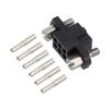 3+3 Pos. Female DIL 24-28AWG Cable Conn. Kit Jackscrews