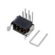 3+3 Pos. Male DIL Horizontal Throughboard Conn. Latches