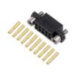 5+5 Pos. Female DIL 24-28AWG Cable Conn. Kit Jackscrews