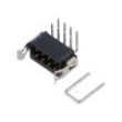 4+4 Pos. Male DIL Horizontal Throughboard Conn. Latches