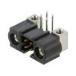 2+2 Pos. Male DIL Horizontal Throughboard Conn. Jackscrews